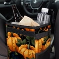 thumbnail image 6 of Thanksgiving Pumpkin Car Garbage Can Trash Can for Car, Foldable, with Lid, Leak-Proof, Hanging Storage Bag, 6 of 6