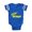Royal Blue, variant on CafePress - FIN Lil Angel - Cute Infant Baby Football Bodysuit