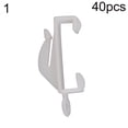 thumbnail image 1 of HEVIRGO 40Pcs Window Curtain Rod Slide Rail Track Glider Drape Pole Runner Loop Hook, 1 of 10