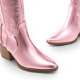 thumbnail image 4 of DREAM PAIRS Botas Vaqueras para Mujer Hasta Las Rodilla, Cowboy Boots Mujer Con Tacón, 4 of 5
