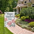 thumbnail image 5 of Happy Mother's Day Carnation Flowers Garden Flag 12"x18" Double-Sided Yard Flags for Outside Outdoor All Seasonal Decoration, 5 of 6