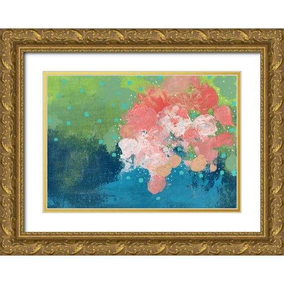 Ogren, Sarah 32x24 Gold Ornate Wood Framed with Double Matting Museum Art Print Titled - The Bouquet