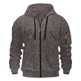 thumbnail image 2 of Kalauyu Men's Zip Up Hoodie Lightweight Sweatshirt Long Sleeve Sports Hooded Jacket with Zip Pockets, 2 of 4