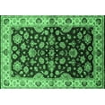 thumbnail image 1 of Ahgly Company Indoor Rectangle Oriental Emerald Green Industrial Area Rugs, 8' x 10', 1 of 4