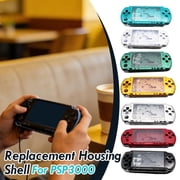 Full Shell Set for PSP3000, ABS Replacement Case with Buttons Screws, Pink