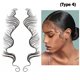 thumbnail image 2 of Ygjytge Pegatinas De Tatuaje Para Bordes De Pelo De Bebé, Pegatina De Flequillo Elegante Impermeable Diy (Tipo 4) Ygjytge Para estrenar, 2 of 8
