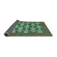 thumbnail image 2 of Ahgly Company Indoor Rectangle Abstract Turquoise Blue Modern Area Rugs, 4' x 6', 2 of 4