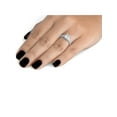 thumbnail image 4 of Bague Vintage Pavée de Diamants 1 1/4 Ct en Or Blanc 14 K, 4 of 4