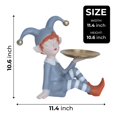 thumbnail image 5 of Cute Clown Statue with Tray, Tabletop D&eacute;cor, Key Organizer, Table Organizer, 5 of 6