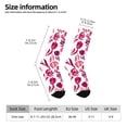 thumbnail image 2 of Fotbe Tulips Flowers Calcetas Largas con Estampado para Hombre y Mujer – Calcetas de Compresión Transpirables y Elásticas, Viajar y Uso Diario Talla 5-11, 2 of 6