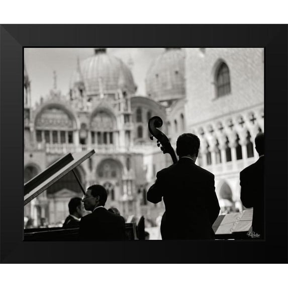 Uicker, Ralf 14x12 Black Modern Framed Museum Art Print Titled - Venezia San Marco Musicians