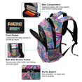 thumbnail image 5 of FORMRS Kids School Backpack Elementary Student Unisex Travel Bookbag with Reflective Stripes, Gradient Starfish Pattern, 5 of 7
