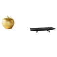 thumbnail image 1 of Escultura De Resina Moderna Con Bandeja De Madera Rústica, Adorno De Fruta Decorativo Para Mesa, Estantería, Comedor, Dormitorio, Oficina, Boda, Despensa, Mesa De Centro., 1 of 8