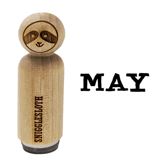 May Month Calendar Fun Text Rubber Stamp for Scrapbooking Crafting Stamping - Mini 1/2 Inch