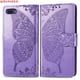 thumbnail image 4 of Funda Flip Teléfono iPhone 11 12 Mini Pro Max Cartera Fundas De Cuero Titular De La Tarjeta Mariposa Relieve Cubierta, 4 of 4
