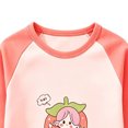 thumbnail image 4 of Spazoro Toddler Kids Girls 2PC 100% Cotton Ouifit Sets, Fall Winter Soft & Comfy Long Sleeve Cute Print Casual Shirts and Pants for Loungewear Pink Size 3-4T, 4 of 6