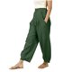 thumbnail image 1 of Pantalones de Cintura Elástica para Mujeres de Cintura Alta Color Sólido con Bolsillos, Pantalones de Longitud Completa Casual para Todas las Estaciones, 1 of 6