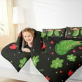 thumbnail image 4 of Castle Fairy Kids Green Cucumber Twin Comforter Sets,Cartoon Vegetable Pickle Bedding Set, 4 of 8