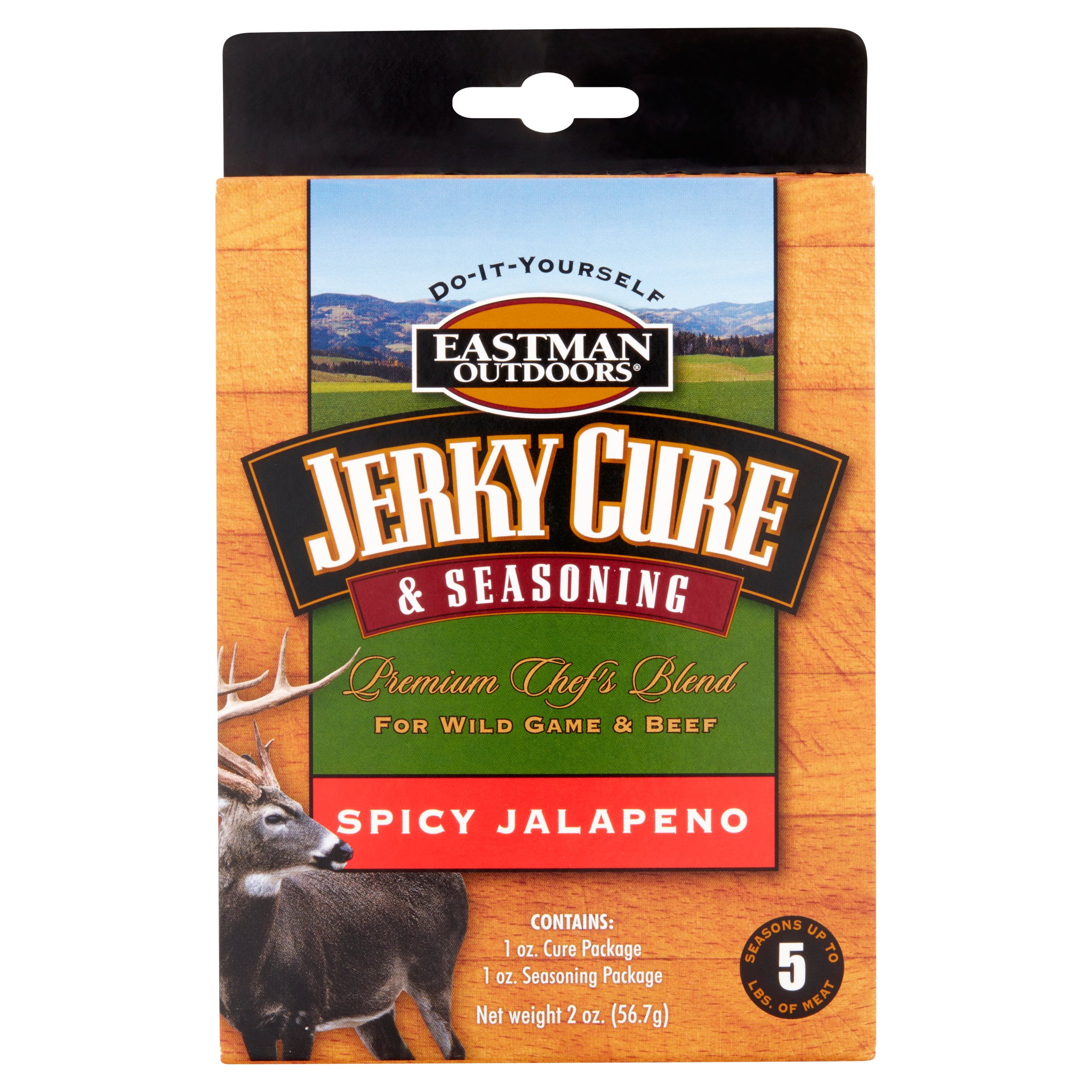 Eastman Outdoors Spicy Jalapeno Jerky Cure & Seasoning, 2 oz
