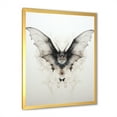 thumbnail image 5 of Designart "Black And White Minimalist Bat" Animals Bat Picture Framed Wall Art Living Room, 5 of 5
