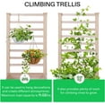 thumbnail image 6 of VIVOSUN Wooden Raised Garden Bed, 48 x 24 x 30 Inches, Outdoor Wood Planter Box with Gloves and a Liner, with Trellis for Vine Climbing for Garden, Patio, Balcony, Backyard and Outdoors, 6 of 7
