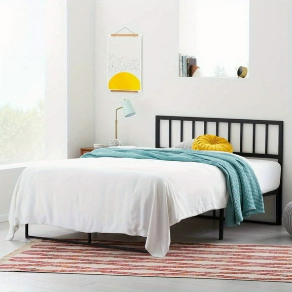 Linenspa California King Metal Headboard - Heavy-Duty Steel, No Assembly Required. Modern Minimalist Design for Contemporary Bedrooms.