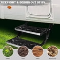 thumbnail image 5 of Yuyamidu Black Marble Print RV Step Covers 4 Pack Non-Slip RV Step Rug 19.5" x 7.5" RV Step Carpet Universal RV Stair Covers for Travel Trailers, Motorhome, 5 of 7