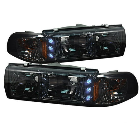 - VIPMOTOZ Smoke Lens Chrome Housing Headlight Assembly For 1991-1996 Chevy Caprice & Impala SS, Driver and Passenger Side