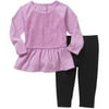 Newborn Baby Girls' Knit Tunic and Leggings Outfit Set