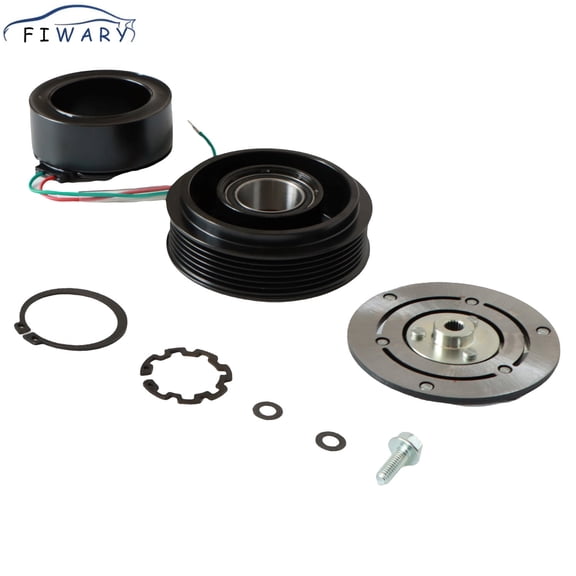 FIWARY 1set AC Compressor Clutch Kit For 2001 - 2005 HONDA CIVIC 4 CYL 1.7L 1630