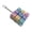 C, variant on ABS LED Keyboard Fidget Keychain, Mechanical Button Stress Relief Toy for Office Worker Gamer, Portable