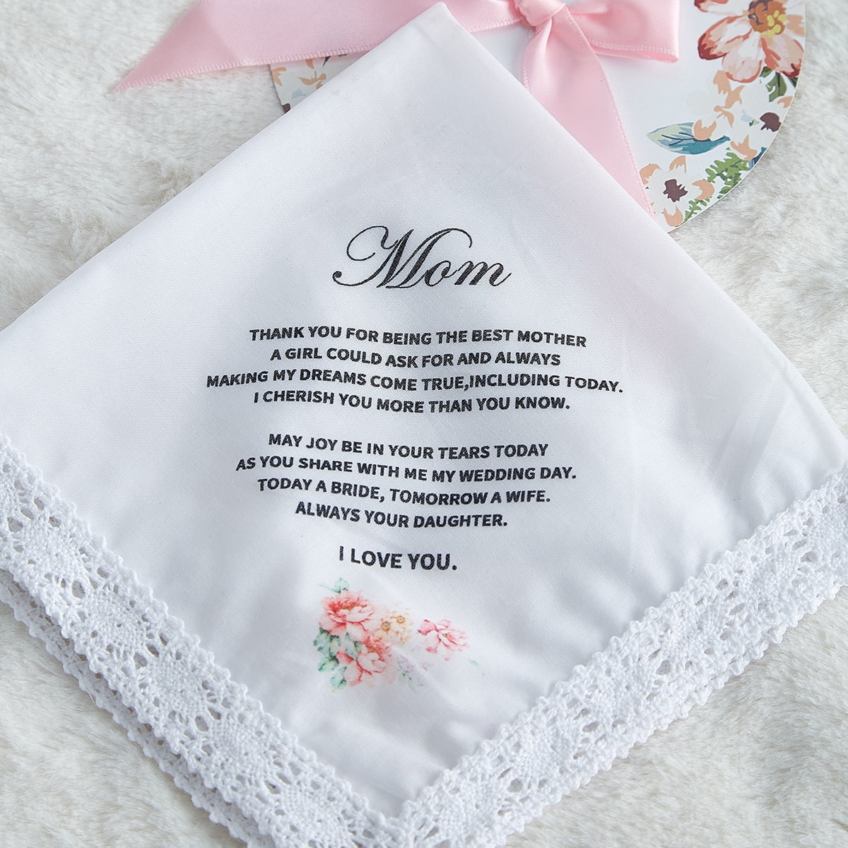 Mom handkerchief cheap wedding gift