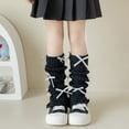 thumbnail image 2 of Bxsruta Children's Winter Fleece Socks with Pom-Poms, Thickened Warm Long Tube Leg Covers for Kids 3-15 Years, Fashionable Daily Wear, 2 of 4