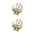 thumbnail image 2 of Ounissouiy Barco Adornos Recipiente Manualidades Náutico Figurita de Modelo color mezclado 2piezas Ounissouiy CBP056763, 2 of 5