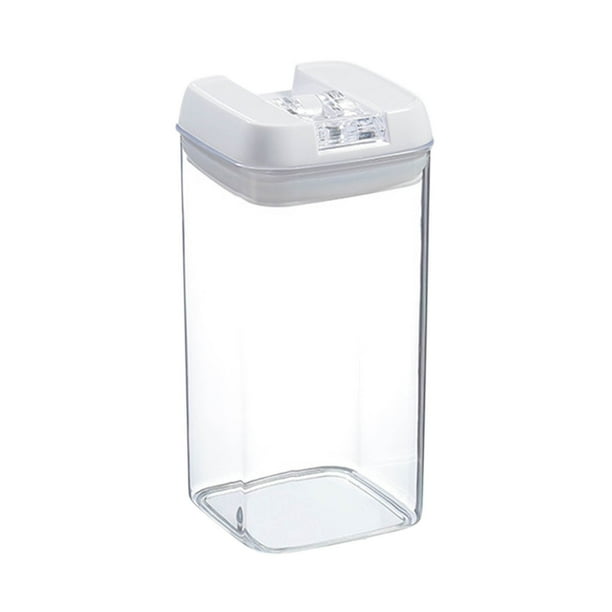 Baúles de almacenamiento, contenedor con sistema de cierre fácil, caja para mantener la frescura, tarro hermético, tarro transparente para almacenamiento de cocina, tarro transparente, caja de almacen