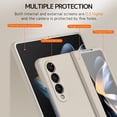 thumbnail image 4 of Compatible with Thin UltraSamsung Galaxy Z Fold 4 5GCase with Hinge Protection Screen Protector, All-Round Camera Protection Shockproof Phone Case Cover forSamsung Galaxy Z Fold 4 White, 4 of 14