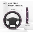thumbnail image 4 of Women Breast Cancer Awareness Pink Ribbon Steering Wheel Cover Universal 15hes Non-Slip Neoprene Car Accessories Protector, 4 of 4