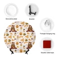 thumbnail image 4 of Gaeub Cute Bee Honey Jar Hive Bear Print Ceramic Plate,Dinner Plates,Bone China Decorative Plates with Display Stand,Art Ceramic Ornaments for Wall Hanging Decoration-10in, 4 of 6
