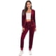 thumbnail image 3 of Conjunto deportivo de mujer, sudadera con capucha y pantalón de chándal con cremallera, de terciopelo supersuave y elástico. Chaqueta y pantalón de chándal., 3 of 5