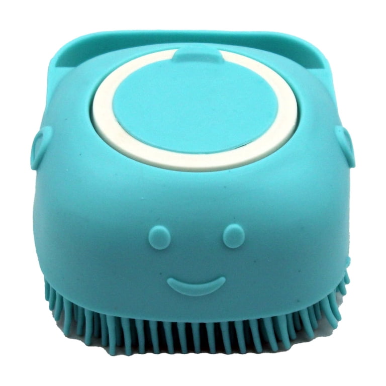 ElighMoo Pet Bath Set - Dog Shampoo Brush, Washing Gloves, Comb & Towel For Dogs And Cats (Blue)