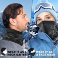thumbnail image 3 of Winter Neck Warmer Gaiter Windproof Face Mask Balaclava Bandana for Ski Snowboard, 3 of 5