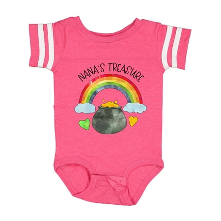 

Inktastic Nana s Treasure St. Patrick s Day Rainbow and Gold Gift Baby Boy or Baby Girl Bodysuit