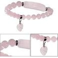 thumbnail image 3 of Healing Stone Bracelet 8mm Beads Chakra Crystal Energy Heart Charm Bracelet Handmade Jewelry for Women, 3 of 4