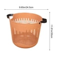 thumbnail image 3 of Cesto de plástico para ropa sucia | Contenedor abierto con asas | Cesto de ropa para toallas y ropa de cama | Organización del hogar para dormitorio, armario y lavadero, 3 of 6