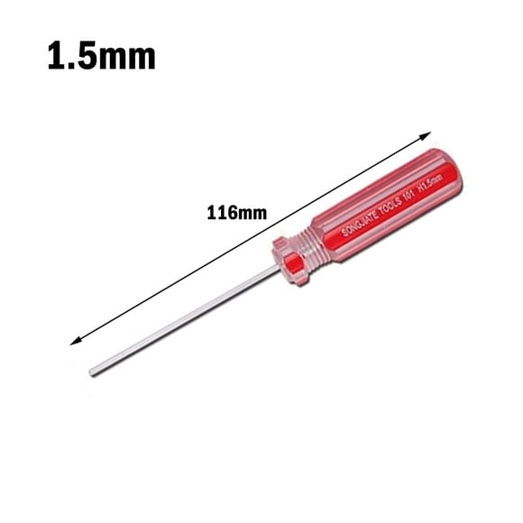 1.5mm-6mm Hexagon Screwdriver Set Flat Head Hex Magnetic Repair Hand Tool
