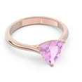 thumbnail image 3 of 2.00 Carat Trillion Cut Pink Sapphire Gemstone Trendy Bridal Ring for Ladies Solid 14K Rose Gold Size 3.5 by Diamond Capitals, 3 of 7