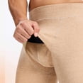 thumbnail image 6 of hotojiny Men Thermal Underwear Bottoms Soft Sports Running Tights Pants Fall Winter Warm Base Layer Leggings L-4XL, 6 of 7