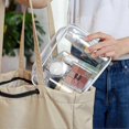 thumbnail image 4 of Clear Toiletry Bag, 3 Pack TSA Approved Toiletry Bag Quart Size Bag, Travel Makeup Cosmetic Bag 26s, 4 of 5