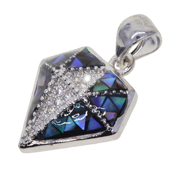 Colgante de collar ajustable con de de moda de 1 pieza para joyas, cuelgue estos colgantes para terminar su de joyería de Azul plateado