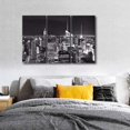thumbnail image 3 of TISHIRON 3PCS Framed Canvas Wall Art Set,36"x24" NYC's Famous Cultural Landmark Canvas Art Decor, 3 of 7